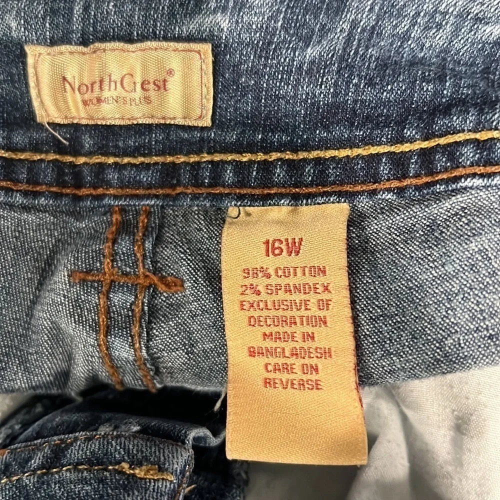 North Crest Denim Shorts Size 16W - Picture 7 of 8